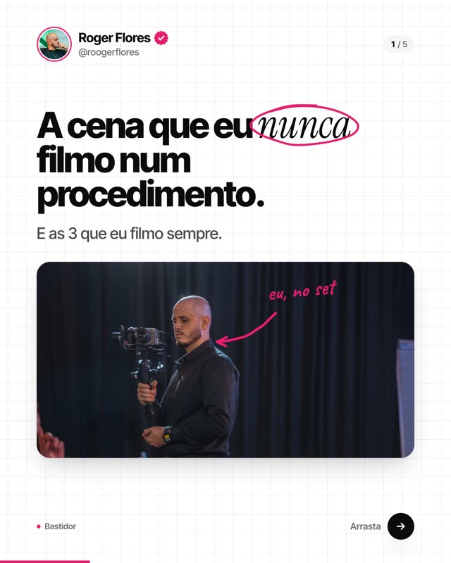 Carrossel: a cena que eu nunca filmo num procedimento